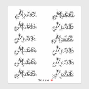 Set of 12 - Elegant Script Name