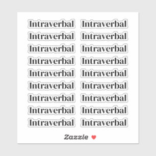 Set of 18 ABA Labels Autism Therapy Stickers