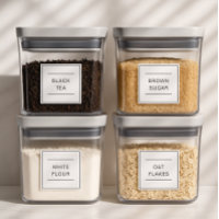 Set of 25 Personalised Waterproof Kitchen Labels