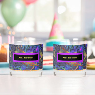 Set of 2 Name Your Poison Whiskey Glass