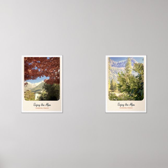 Set of 2 Nature Photo Posters | 5×7 Botanical Wall (Front)