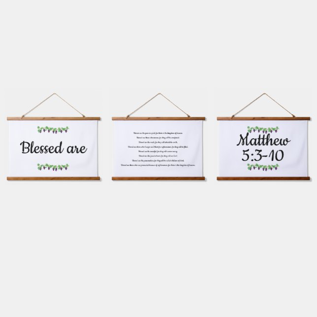 Set of 3 Beatitudes Tapestry (Triple)