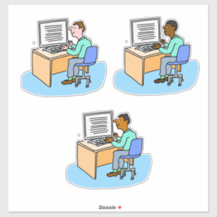 Set of 3 Computer Workers.