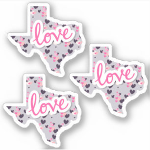 Set of 3 Love in Texas - Valentine's Day