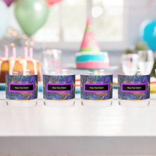 Set of 4 Name Your Poison Whiskey Glass