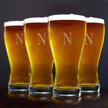 Set of 4 Sturdy 20 oz. Pilsner Beer Glasses