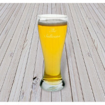 Set of 4 Stylish Engraved 20 oz. Pilsner Glasses