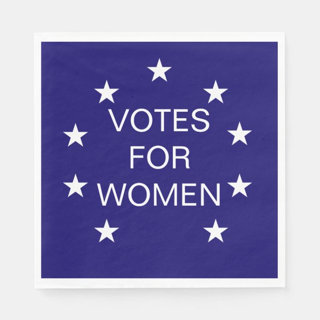 Set of 50 Suffrage Votes for Women Paper Napkin (Front)