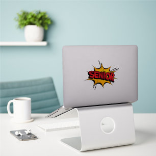 Set of 5 Super Hero Senior Custom-Cut Stickers