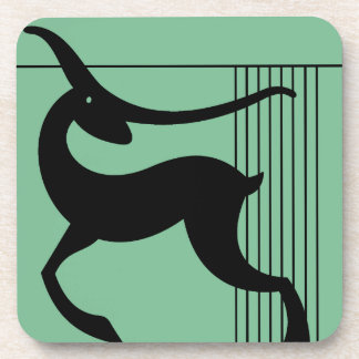 Set of 6 Art Deco Deer Coasters