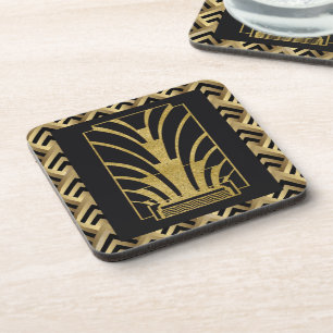 Set of 6 - Art Deco Style Coasters