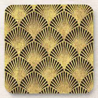 Set of 6 Art Deco Style Cork backed Coaster