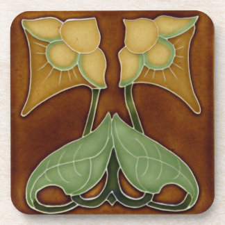 Set of 6 Art Nouveau Coasters