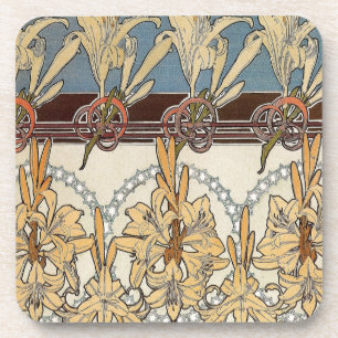Set of 6 Art Nouveau Coasters