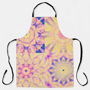 Set of abstract background colourful kaleidoscopic apron