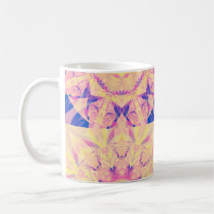 Set of abstract background colourful kaleidoscopic coffee mug