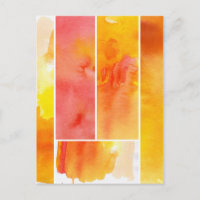 Set of abstract watercolor hand painted