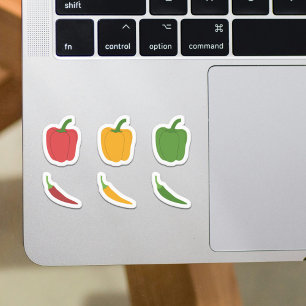 Set of Chili Peppers & Bell Peppers Stickers