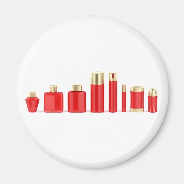 Set of cosmetic products magnet (Front)