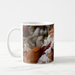 Set of flowers, greeting card abstract, anniversa coffee mug