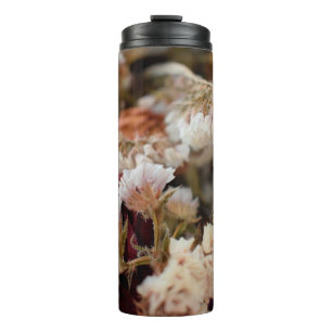 Set of flowers,  greeting card abstract, anniversa thermal tumbler