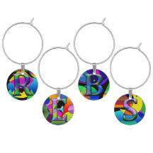 Set of Four Wine Charms