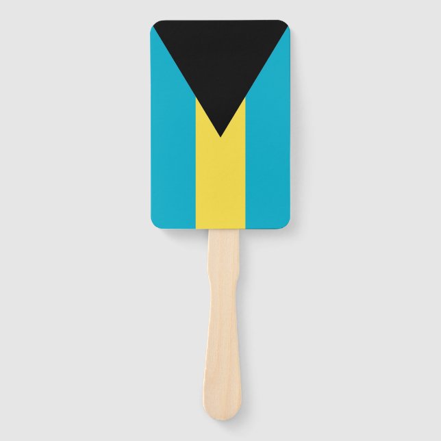 Set of hand fan with flag of Bahamas (Front)
