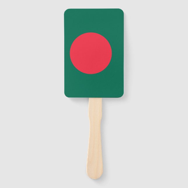 Set of hand fan with flag of Bangladesh (Front)