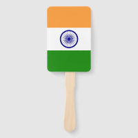 Set of hand fan with flag of India