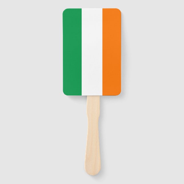 Set of hand fan with flag of Ireland (Front)