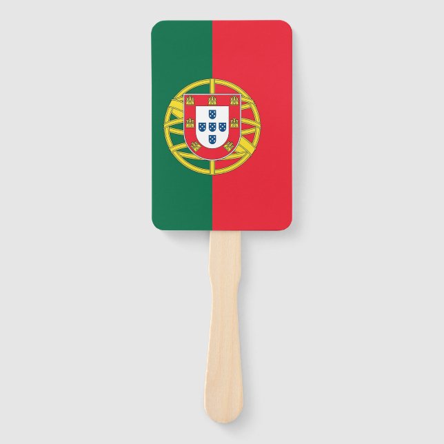 Set of hand fan with flag of Portugal (Front)