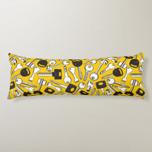 Set of Keys Background Body Cushion