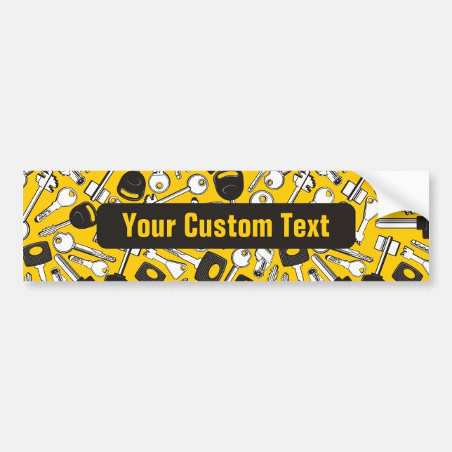 Set of Keys Background Bumper Sticker (Front)