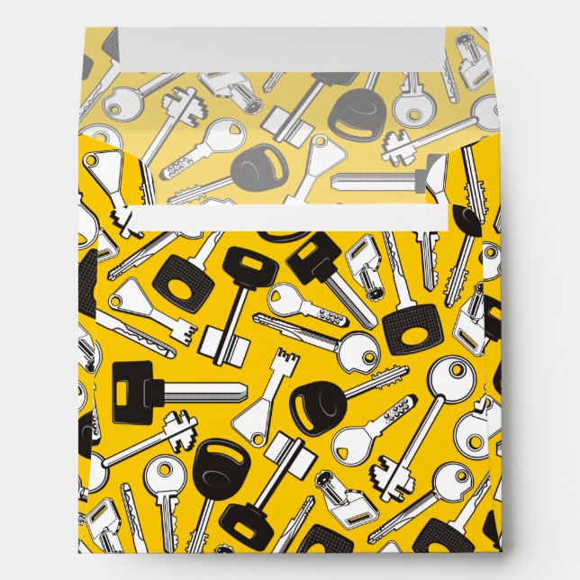 Set of Keys Background Envelopes (Back (Bottom))