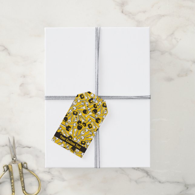 Set of Keys Background Gift Tags (With Twine)