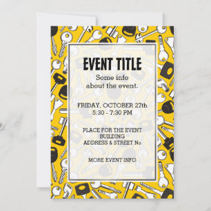 Set of Keys Background Invitation