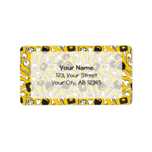 Set of Keys Background Label