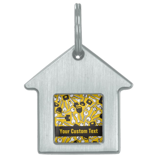 Set of Keys Background Pet Tag (Front)