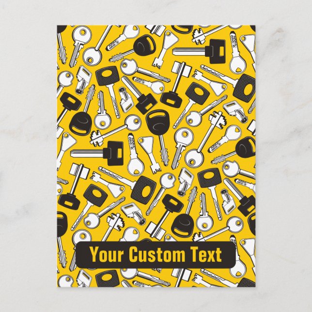 Set of Keys Background Postcard (Front)