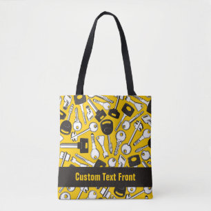 Set of Keys Background Tote Bag