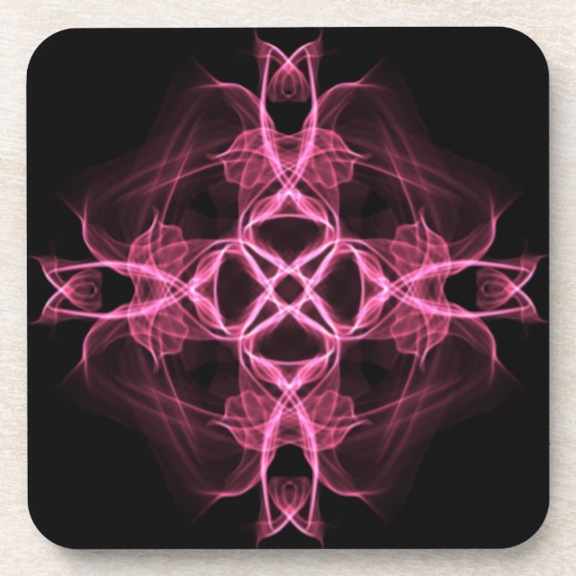 Set of Pink Celtic Cross Coaster (Front)