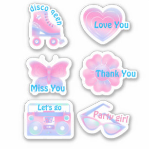 Set of pink trendy