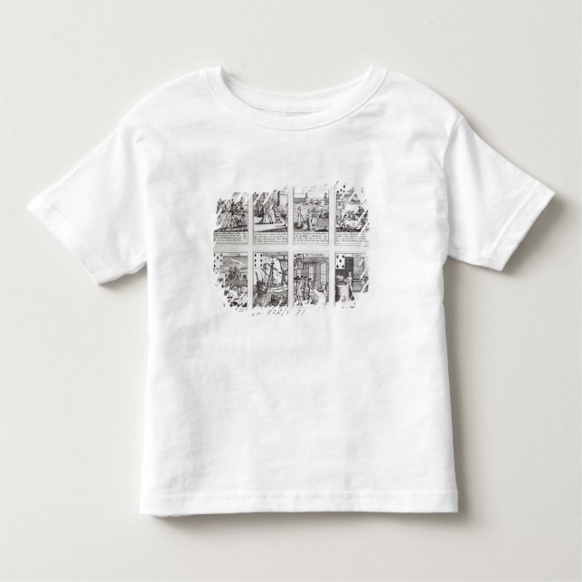 Set of Playing Cards depicting Satirical Toddler T-Shirt (Front)