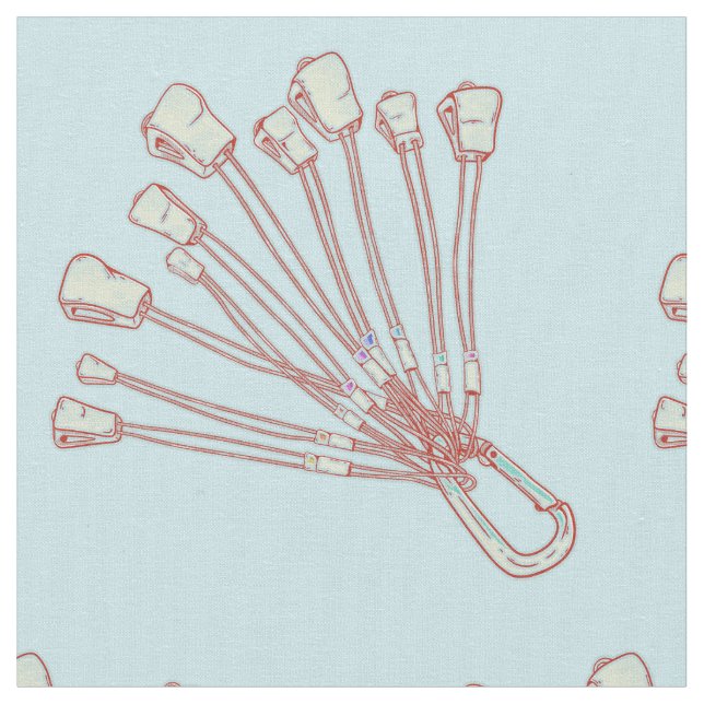 Set of rock climbing wires fabric (Close Up)