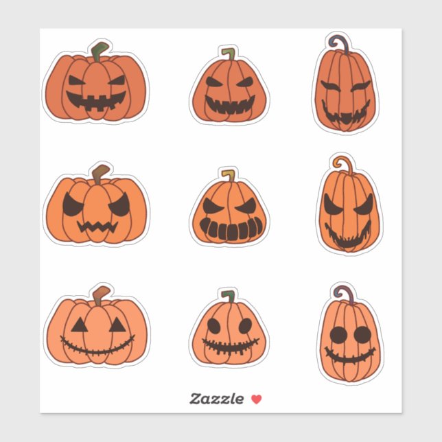 set of scary pumpkin (Sheet)