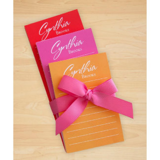 Set of Sunset Colours Letterhead and Lined Notepad