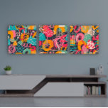 Set of Three Colourful graffiti art<br><div class="desc">Set of three colourful graffiti art. Modern street art.</div>