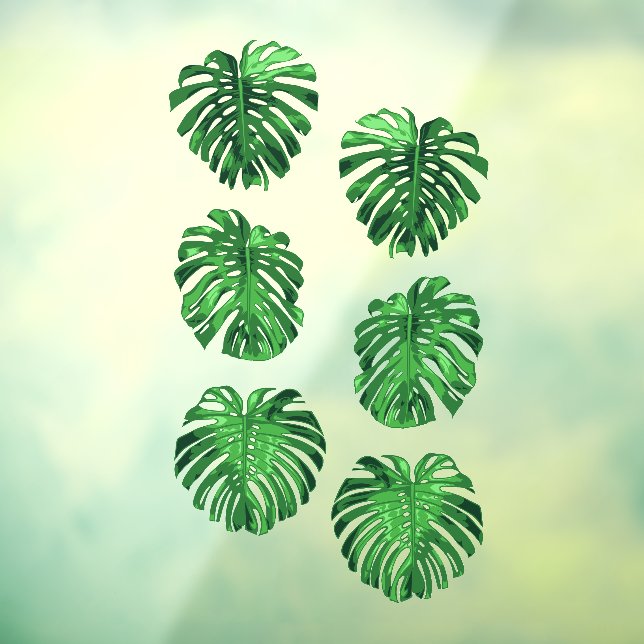 Set of Tropical Green Jungle Leaves  (Sheet 3)
