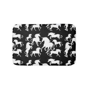 set of unicorns bath mat