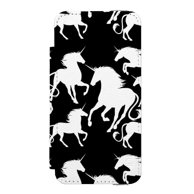 set of unicorns incipio iPhone wallet case (Folio Front)